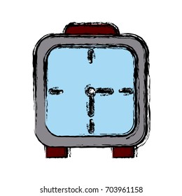 wall clock square deadline dial graphic