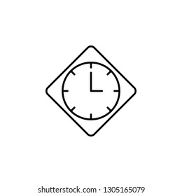 wall, clock, time icon. Signs and symbols can be used for web, logo, mobile app, UI, UX