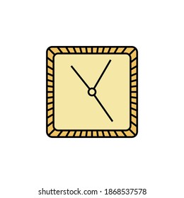Wand, Uhr, Zeitsymbol. Zeichen und Symbole können für Web, Logo, mobile App, UI, UX verwendet werden