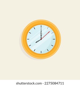 wall clock vector element design template web