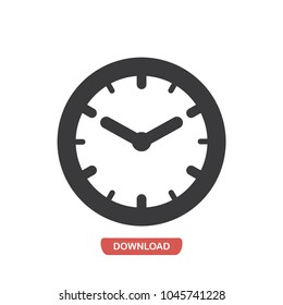 Wall clock vector icon