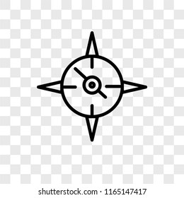 Wall clock vector icon isolated on transparent background, Wall clock logo concept