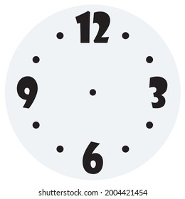 wall clock, vector icon on the wall
