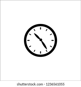 wall clock vector icon, Stopwatch icon. Timer or clock device symbol, Chronometer icon