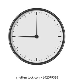 Wall clock. Vector illustration