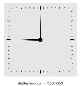 Wall clock. Vector illustration