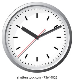 Wall clock. Vector illustration.