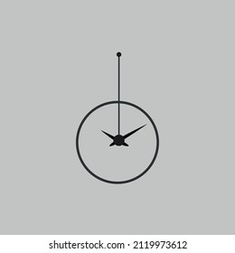 Ilustración vectorial de reloj de pared, icono vector para uso en sitios web y proyectos. 10.