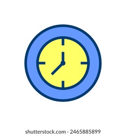 Wall clock vector illustration for your design needs.