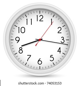 Wall Clock. Vector Office Clock