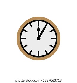 Wall clock wacth timing illustration vector isolated. wacth icon