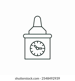 wall clock watch time icon vector sign