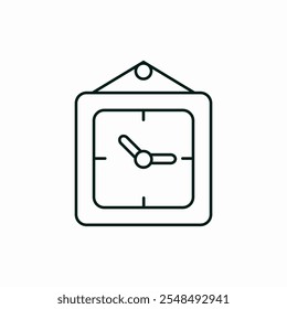 wall clock watch time icon vector sign