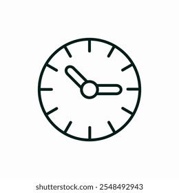 wall clock watch time icon vector sign