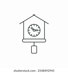 wall clock watch time icon vector sign