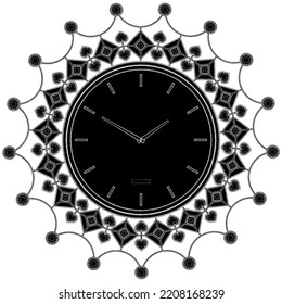 Wall Clock Watch Vector 02. Illustration Isolated On White Background. A Vector Illustration Of A Watch.