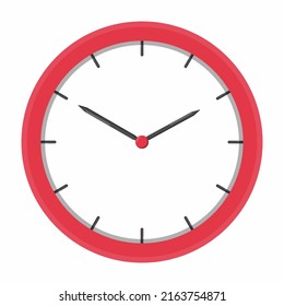 Wall clock. Watch vector icon on white background