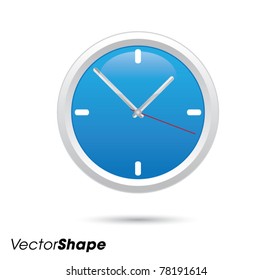 Wall clock web application icon vector illustration