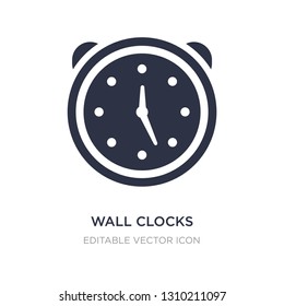 wall clocks icon on white background. Simple element illustration from General concept. wall clocks icon symbol design.
