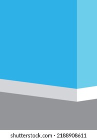 wall corner, room corner illustration background