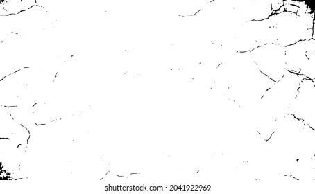 Wall cracks. Grunge urban graphice. Dust overlay distress grained texture. Abstract vector illustration