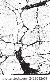 Fondos de textura de vectores de grietas de pared