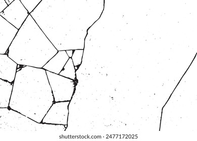 Wall Cracks Vector Texture Backgrounds. 