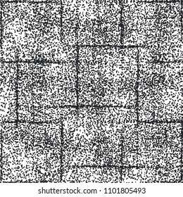 Wall with crossed scratches. Work in half tone with black ink. Vector illustration.