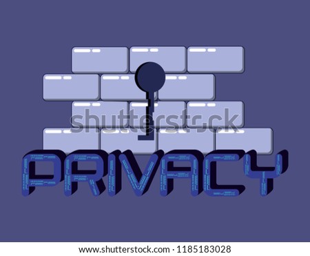 wall data privacy icon