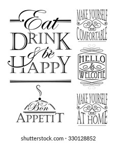 Wall decals for your home or eatery