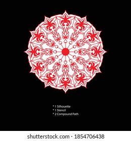 Wanddekor-Silhouette-Design - Wanddekor - Silhouettendesign - Vektorgrafik