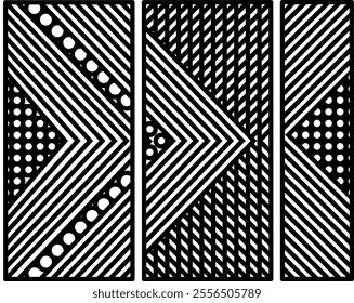 wall decoration with abstrak design