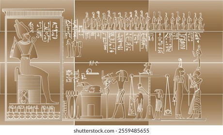 Wall decoration in Ancient Egypt