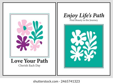 Wall Decoration Frame Artwork Design. Minimalist Style