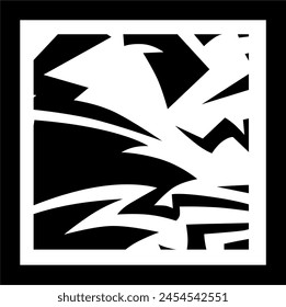 wall decoration from tribal vector