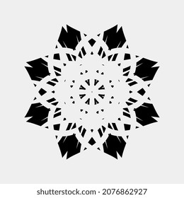 wall decoration vector illustration like a beautiful blooming flower
