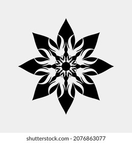 wall decoration vector illustration like a beautiful blooming flower