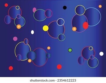 wall design color  geometric pattern.  color background circle
