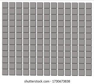 Wall design template with square box