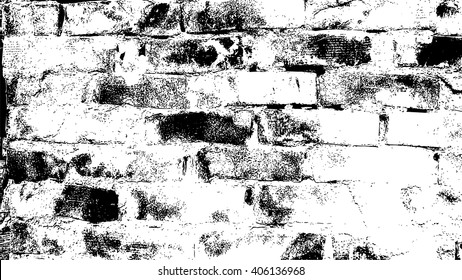 Wall distress overlay texture for your design. Vector Illustration .