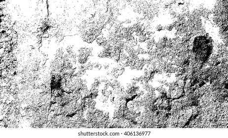 Wall distress overlay texture for your design. Vector Illustration .