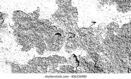 Wall distress overlay texture for your design. Vector Illustration .