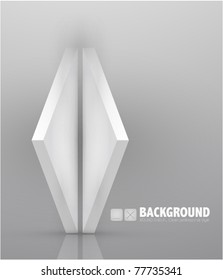 Wall with empty shelves, eps10 vector illustration
