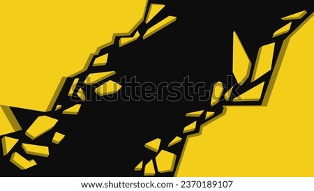 Wall explosion fragment. Abstract explosion background. Vector illustration.