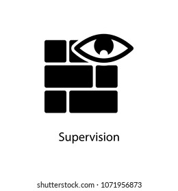wall and eye icon. Element of minimalistic icon for mobile concept and web apps. Signs and symbols collection icon for websites, web design, mobile app on white background