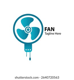 Wall Fan Logo Design Template.