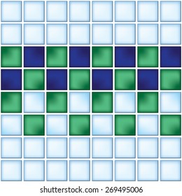 Wall and floor mosaic tiles