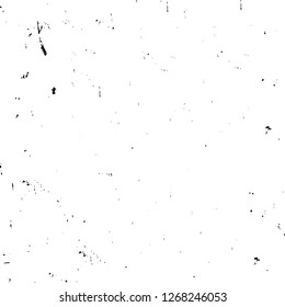 Wall fragment with scratches and cracks. Overlay grunge illustration over any design. Abstract grainy background with vintage effect