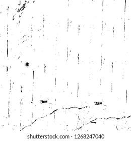 Wall fragment with scratches and cracks. Overlay grunge illustration over any design. Abstract grainy background with vintage effect