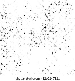 Wall fragment with scratches and cracks. Overlay grunge illustration over any design. Abstract grainy background with vintage effect